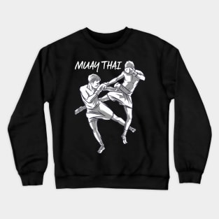 Muay Thai martial Art Combat Sport Two Fighter Crewneck Sweatshirt